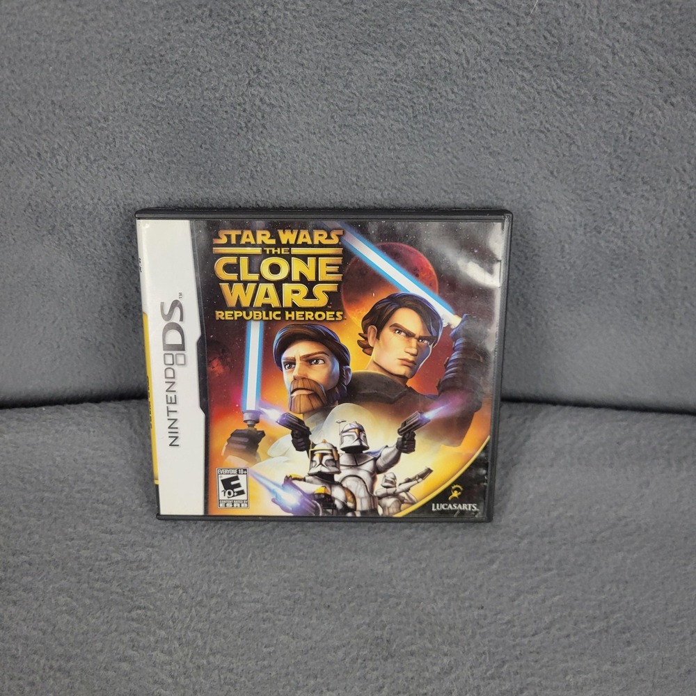 Star Wars The Clone Wars Republic Heroes Nintendo DS Video Game Complete CIB